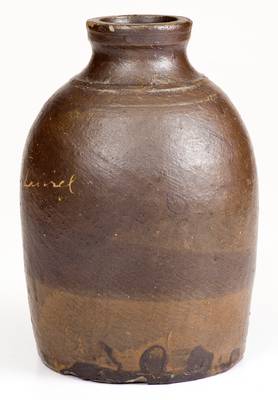 Rare A. DOLLISON (Ohio) Civil War Stoneware Jar: 