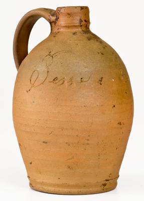 Rare Jesse Vestal / 1881 Quart-Sized Stoneware Jug, Washington County, Virginia