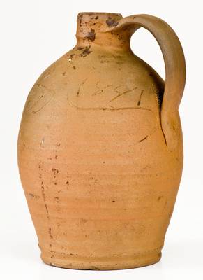 Rare Jesse Vestal / 1881 Quart-Sized Stoneware Jug, Washington County, Virginia