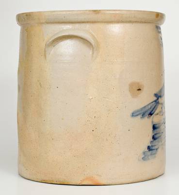 Rare Six-Gallon EVAN R. JONES / PITTSTON, PA Stoneware Bird Crock