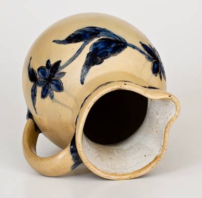 Extremely Rare and Fine Henry H. Remmey (Philadelphia) Incised Stoneware Pitcher, 1856