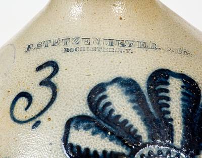 Outstanding F. STETZENMEYER. &. CO. / ROCHESTER. N.Y 3 Gal. Stoneware Jug