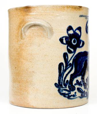 Exceptional  F. STETZENMEYER. &. CO. / ROCHESTER. N.Y Stoneware Lion Crock