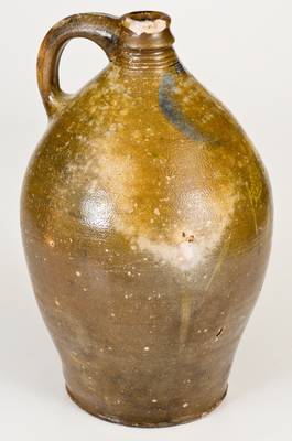 C. CROLIUS / MANUFACTURER / MANHATTAN-WELLS / NEW-YORK Stoneware Jug