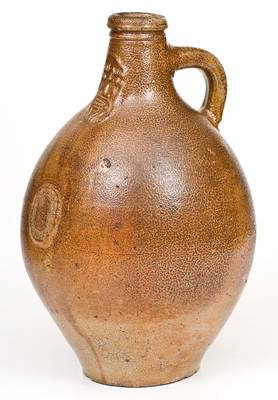 Large German Stoneware Bellarmine / Beardman Jug, 16th or 17th century