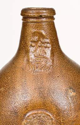 Large German Stoneware Bellarmine / Beardman Jug, 16th or 17th century