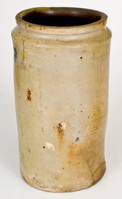 Rare J. REMMEY / MANHATTAN-WELLS / NEW-YORK Straight-Sided Stoneware Jar