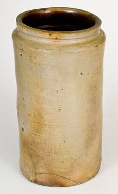 Rare J. REMMEY / MANHATTAN-WELLS / NEW-YORK Straight-Sided Stoneware Jar