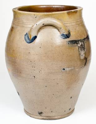 PAUL CUSHMAN, Albany, NY Stoneware Jar, circa 1810