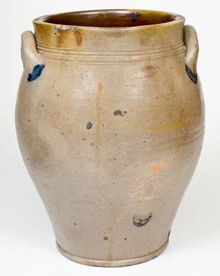 PAUL CUSHMAN, Albany, NY Stoneware Jar, circa 1810