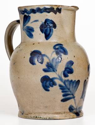 Attrib. Henry Harrison Remmey, Philadelphia, PA Stoneware Pitcher, circa 1855