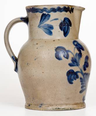 Attrib. Henry Harrison Remmey, Philadelphia, PA Stoneware Pitcher, circa 1855