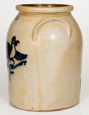 J. & E. NORTON / BENNINGTON, VT Stoneware Double Birds Jar