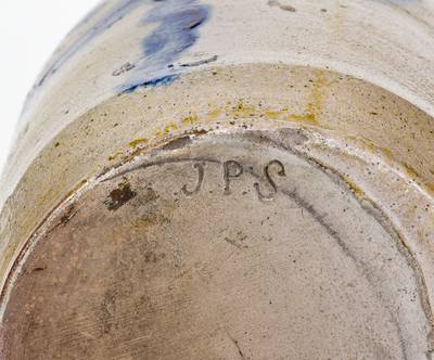 Very Rare Stoneware Jar Impressed 