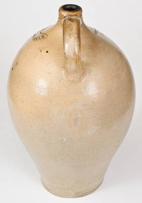 Very Fine Stoneware Jug with Incised Federal Eagle, attrib. Daniel Goodale, Hartford, CT