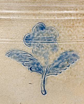 Exceedingly Rare Stoneware Jar w/ Impressed Dove-of-Peace Motif, att. Jonathan Fenton, Boston (Only Known Example)