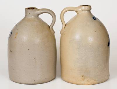 Lot of Two: Marked New England Stoneware Jugs