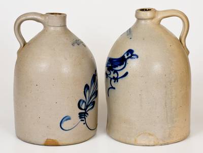 Lot of Two: Marked New England Stoneware Jugs