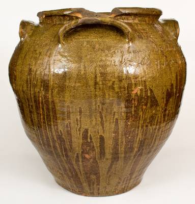 David Drake s April 12, 1858 25-Gallon Poem Jar: A Very Large Jar Which Has Four Handles