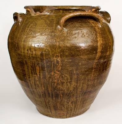 David Drake s April 12, 1858 25-Gallon Poem Jar: A Very Large Jar Which Has Four Handles