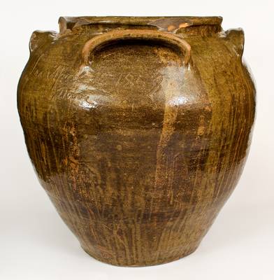David Drake s April 12, 1858 25-Gallon Poem Jar: A Very Large Jar Which Has Four Handles