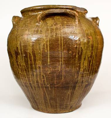 David Drake s April 12, 1858 25-Gallon Poem Jar: A Very Large Jar Which Has Four Handles