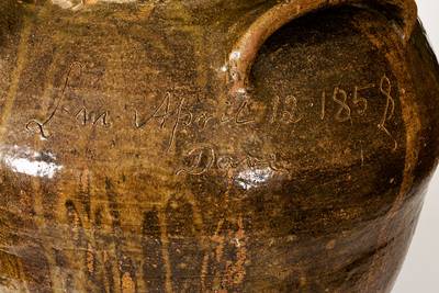David Drake s April 12, 1858 25-Gallon Poem Jar: A Very Large Jar Which Has Four Handles