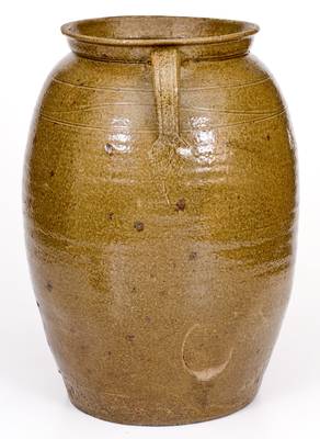 Fine Four-Gallon Stoneware Jar attrib. African-American Potter Lucius Jordan, Washington County, GA