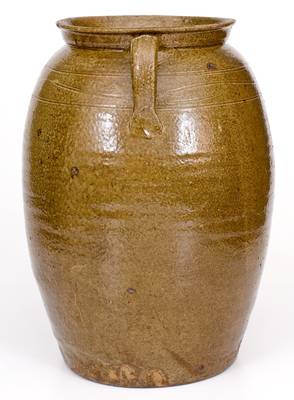 Fine Four-Gallon Stoneware Jar attrib. African-American Potter Lucius Jordan, Washington County, GA