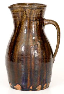 Rare Alabama Stoneware Pitcher w/ Narrow Incised Combing