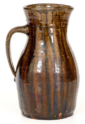 Rare Alabama Stoneware Pitcher w/ Narrow Incised Combing