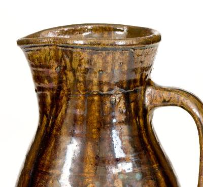 Rare Alabama Stoneware Pitcher w/ Narrow Incised Combing