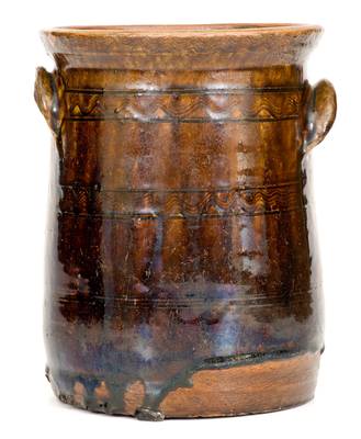 Rare Alabama Stoneware Jar with Incised Combing