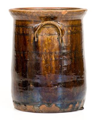 Rare Alabama Stoneware Jar with Incised Combing