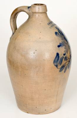 Unusual J.W. COWDEN / HARRISBURG, PA Stoneware Jug