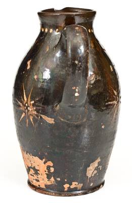 Rare Alamance County, North Carolina Redware Pitcher