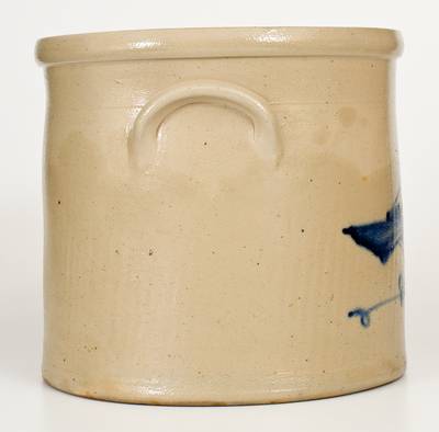 Rare T. F. CONNOLLY / NEW BRUNSWICK, NJ Stoneware Crock w/ Bold Bird Decoration