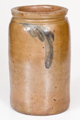 Rare 1/2 Gal. Baltimore, MD Stoneware Advertising Jar (Fells Point Address)