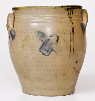 Very Rare J. BOYNTON, Albany, NY Stoneware Jar, 1816-1818