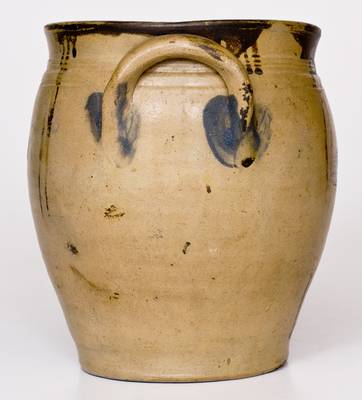 Very Rare J. BOYNTON, Albany, NY Stoneware Jar, 1816-1818