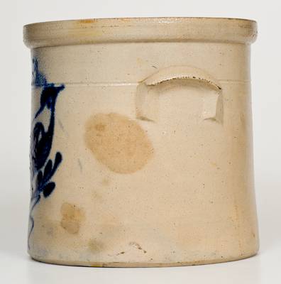 2 Gal. WHITES UTICA, NY Stoneware Crock with Bird Decoration