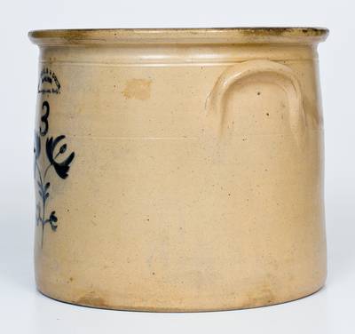 Rare VAN SCHOIK & DUNN / MIDDLETOWN POINT, NJ Stoneware Crock