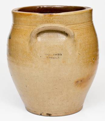Rare 1 Gal. ELIZ-TOWN POTTERY New Jersey Stoneware Jar