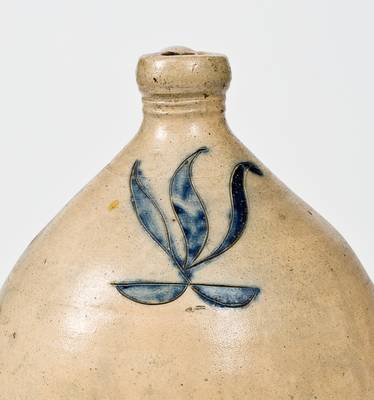 1 Gal. New York State Stoneware Jug with Incised Decoration