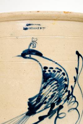 5 Gal. D. WESTON / ELLENVILLE, NY Stoneware Bird Crock
