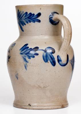 2 Gal. Stoneware Pitcher with Floral Decoration, Remmey Pottery, Philadelphia, PA