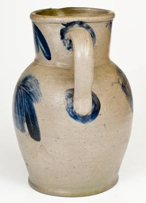1 Gal. Baltimore Stoneware Pitcher with Leaf Decoration, circa 1880