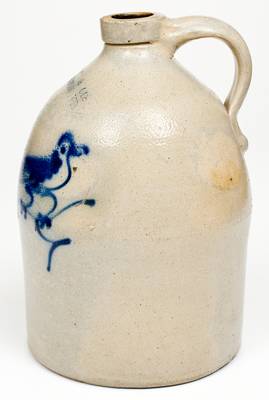 1 Gal. J. NORTON & CO. / BENNINGTON, VT Stoneware Bird Jug