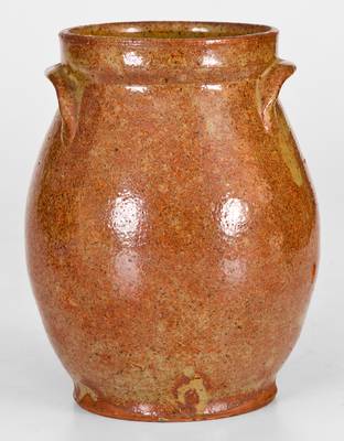 Very Fine Diminutive Glazed New England Redware Jar