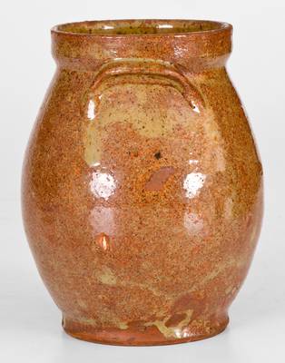 Very Fine Diminutive Glazed New England Redware Jar